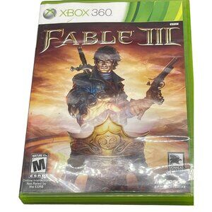 XBOX 360 Fable III Microsoft Game Studios Rated M 17+ Made in USA 2008 READ